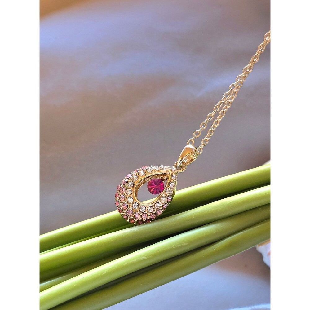 🎁AUSTRIAN CRYSTALS Teardrop Pendant Necklace